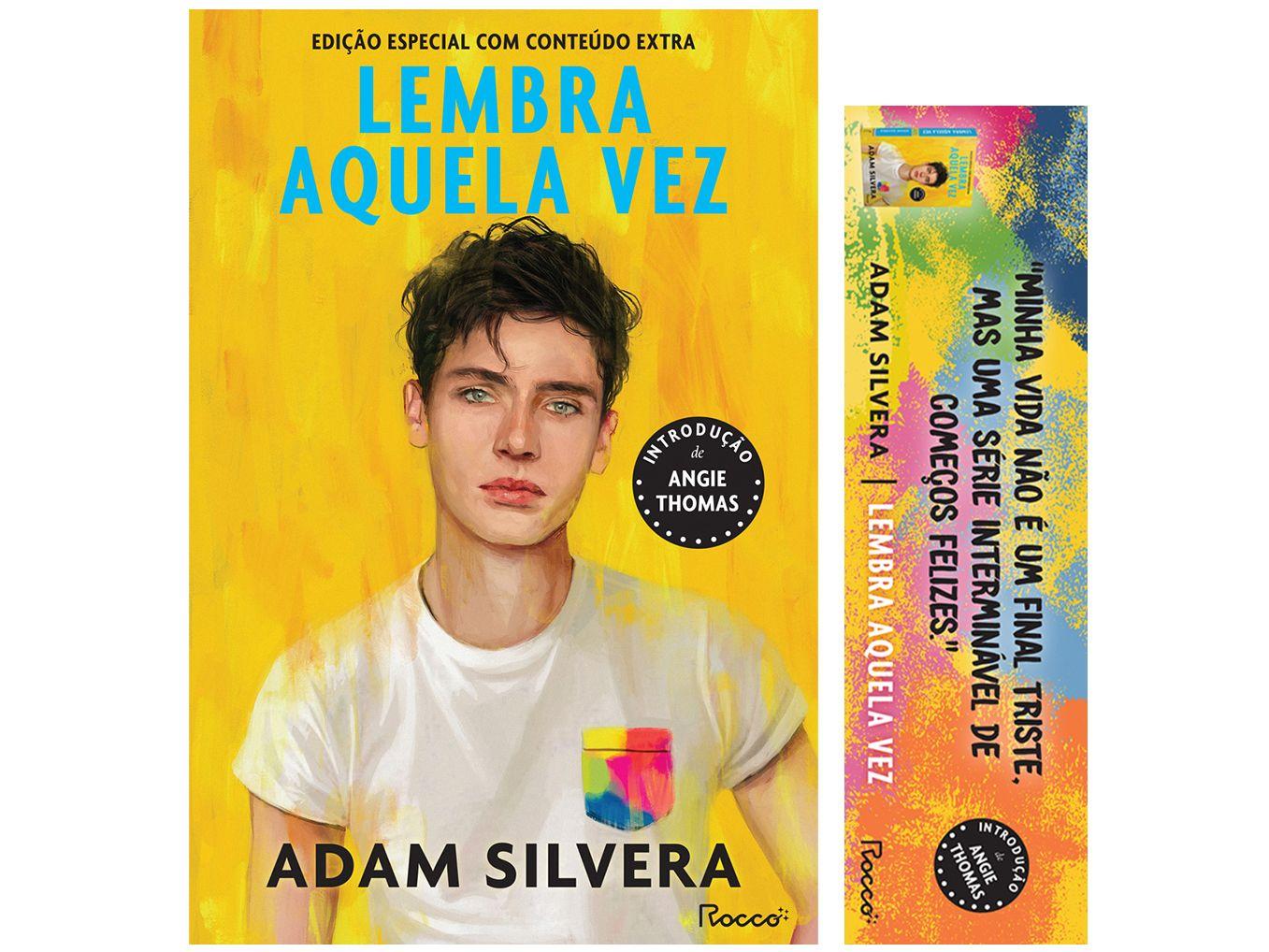 Livro Lembra Aquela vez Adam Silvera com Marcador de Página