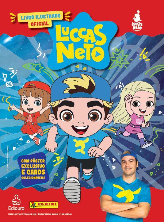 Livro - Livro Ilustrado Brochura + 10 envelopes de cromos - Luccas Neto