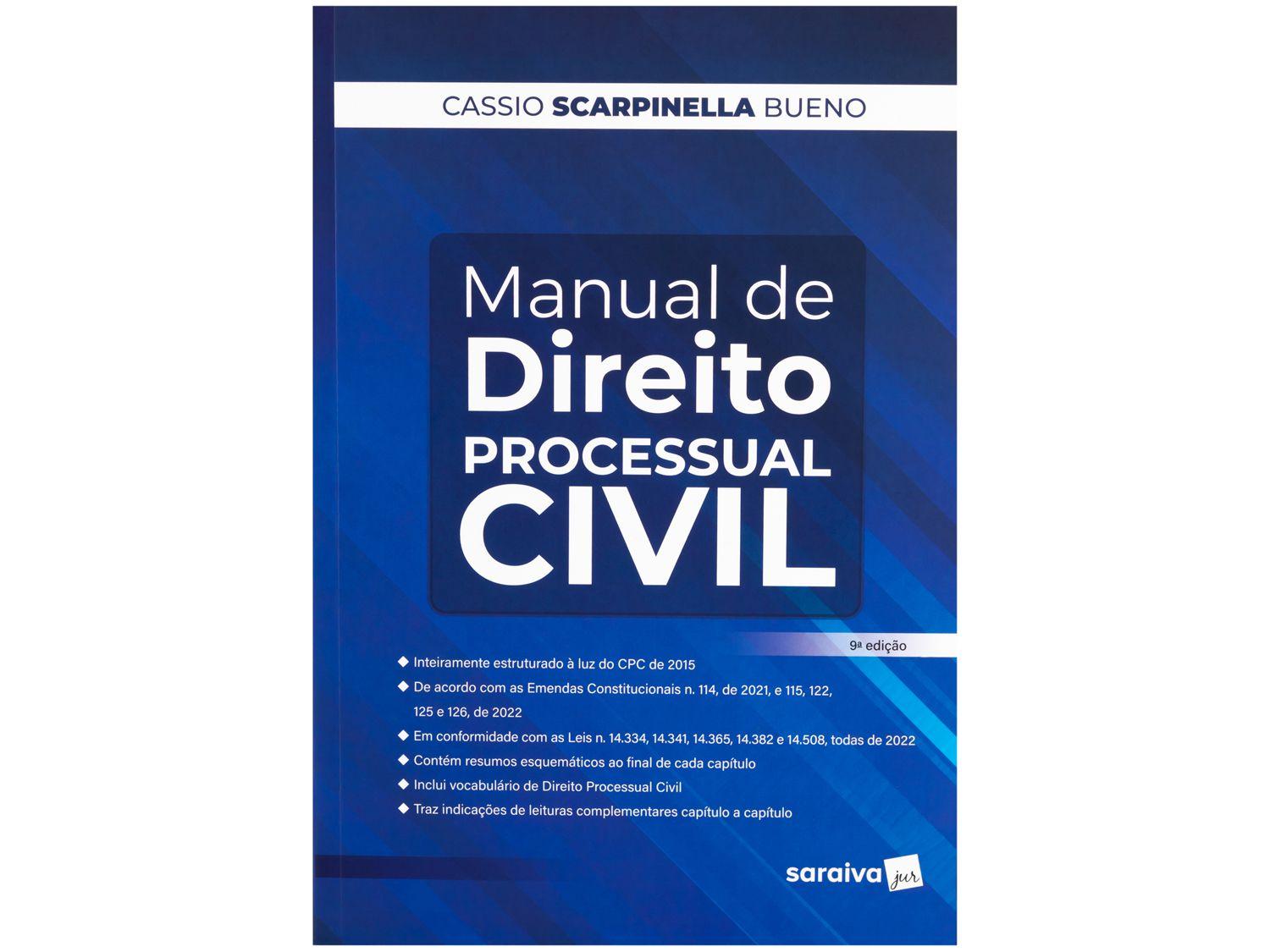 Livro Manual de Direito Processual Civil Cassio Scarpinella Bueno