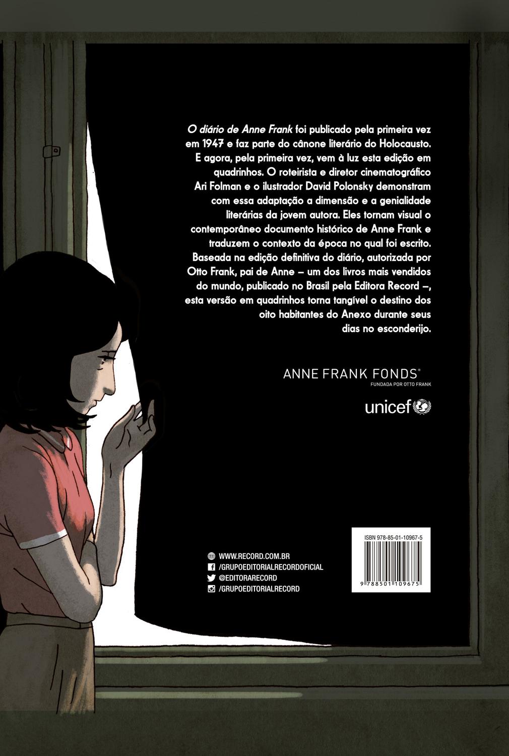 Livro O diário de Anne Frank em quadrinhos Biografias Magazine Luiza