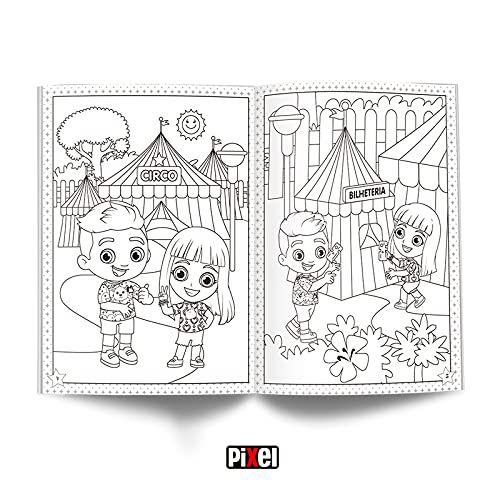 Livro de colorir Os Aventureiros - Luccas Neto Colouring Book