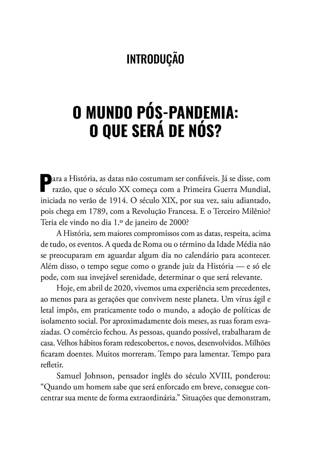 Livro - O mundo pós-pandemia