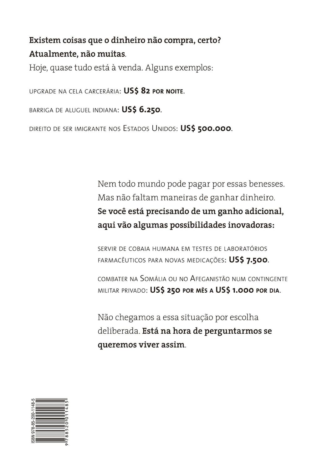 Livro - O que o dinheiro não compra