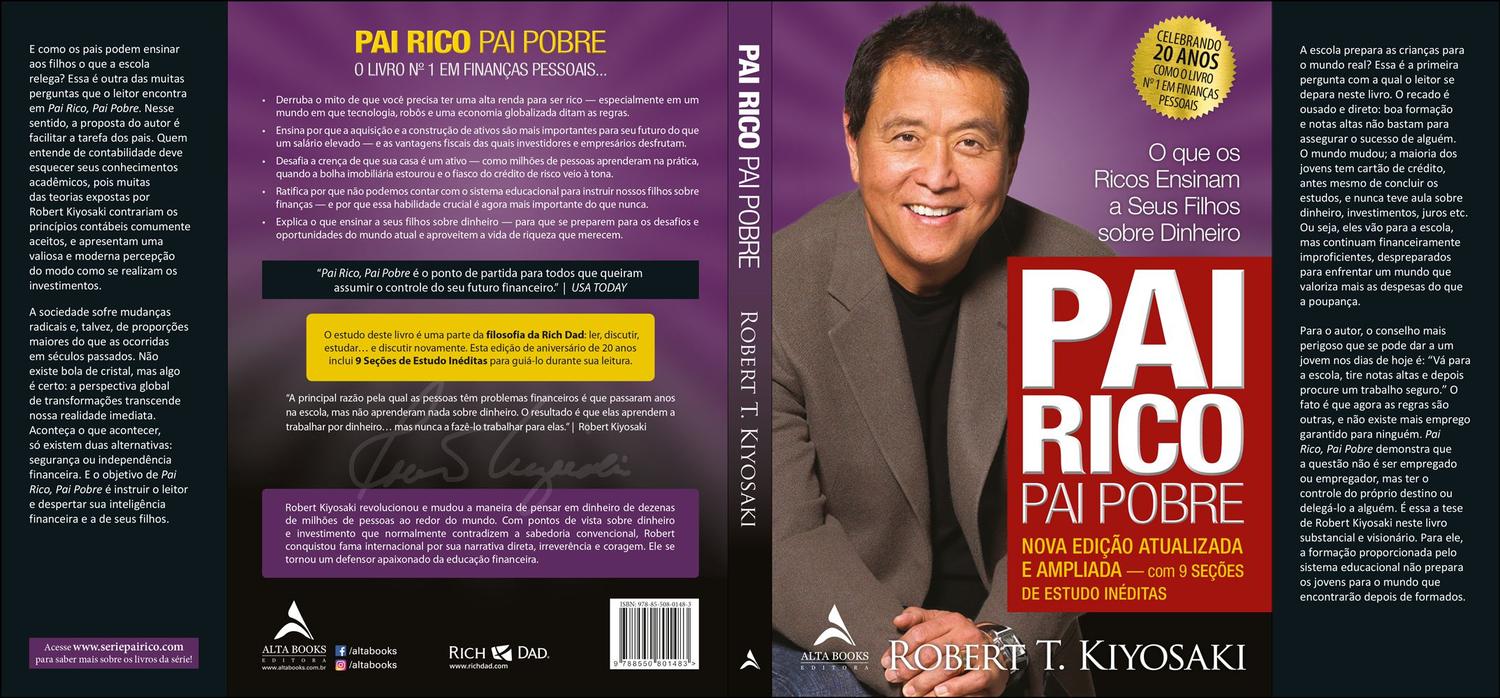 Livro Pai rico, pai pobre Livros de Economia Magazine Luiza