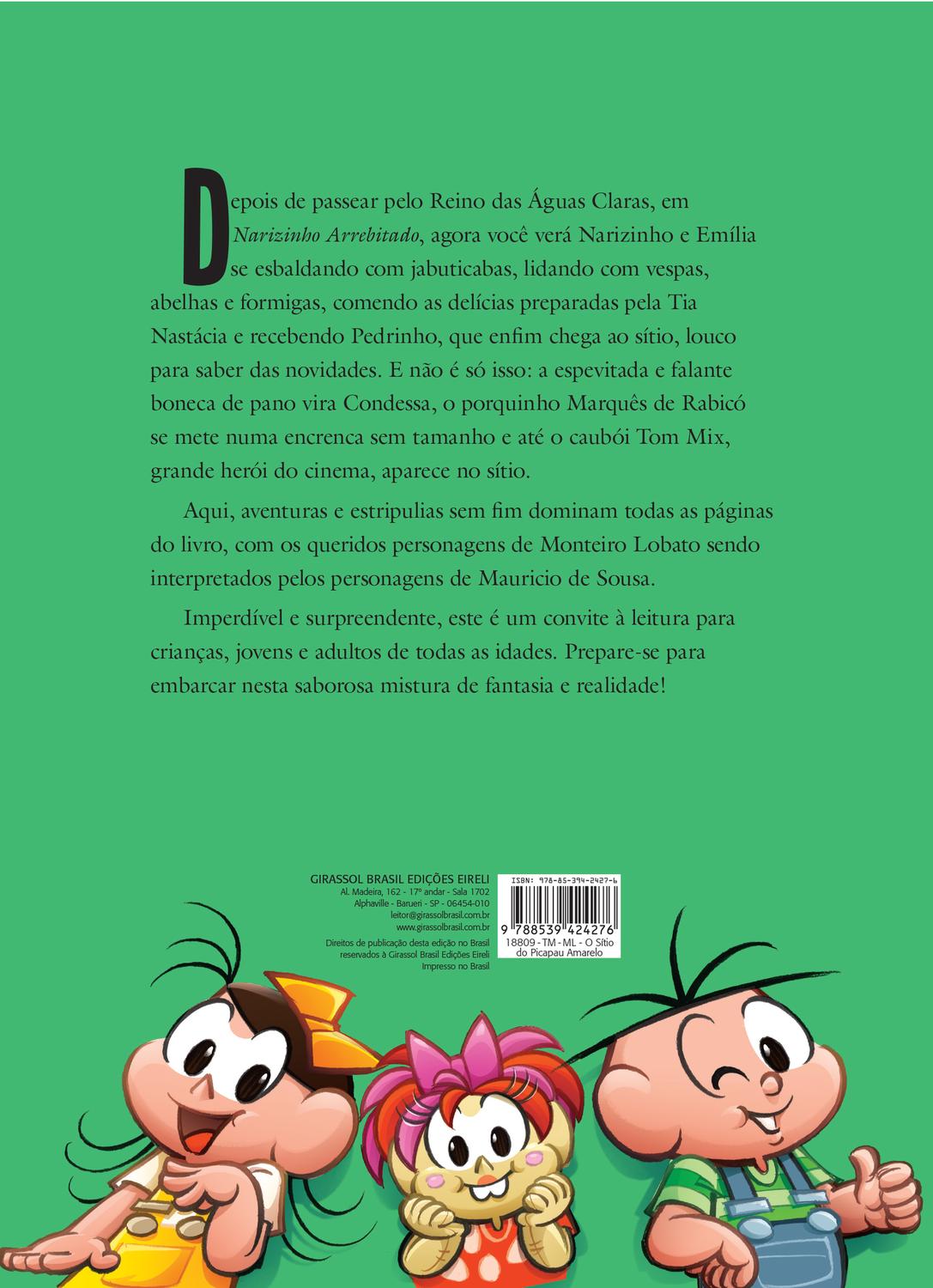 Capa Do Livro Sitio Do Picapau Amarelo