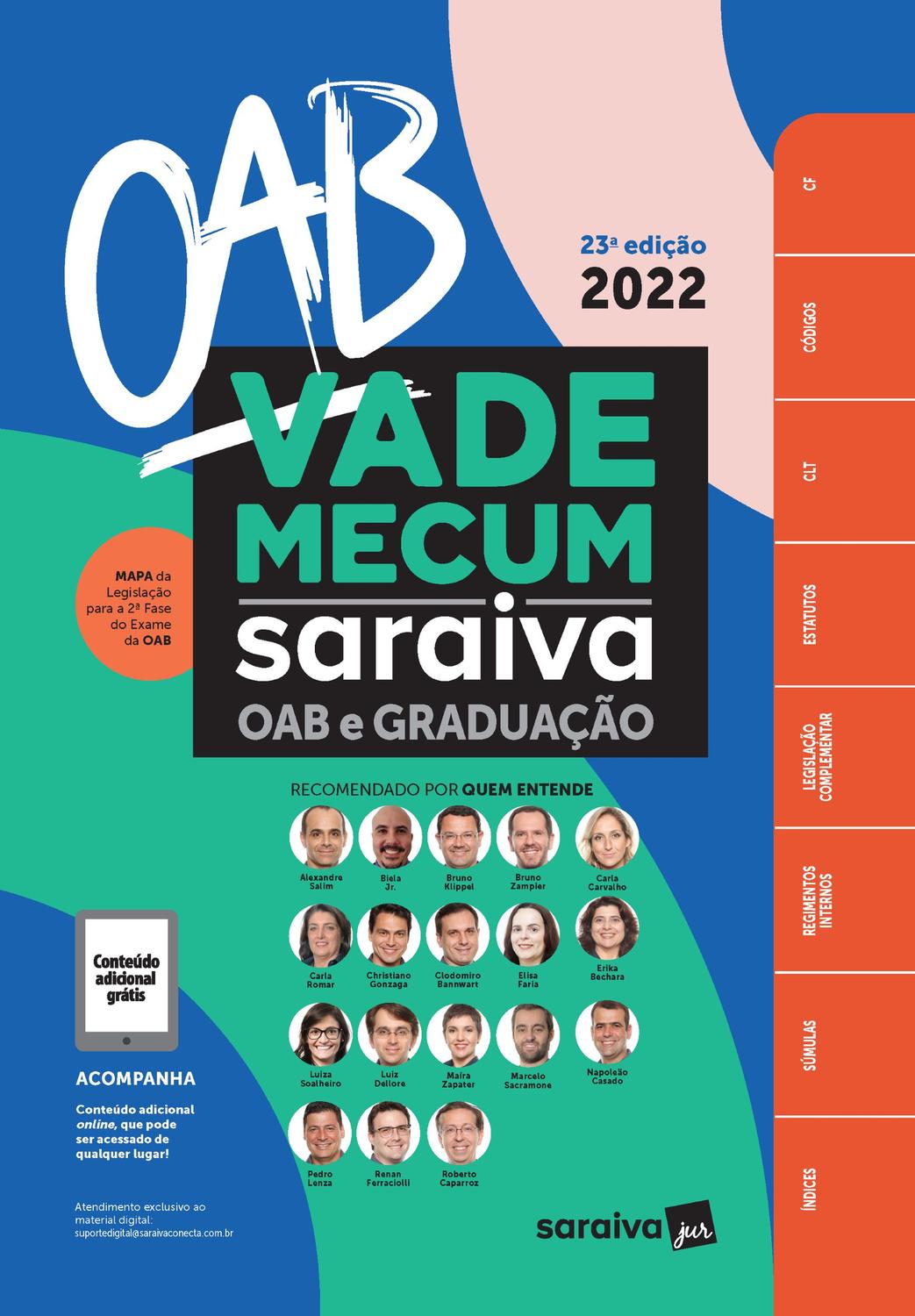 Livro - Vade Mecum Saraiva Oab E Graduação - 23ª edição 2022