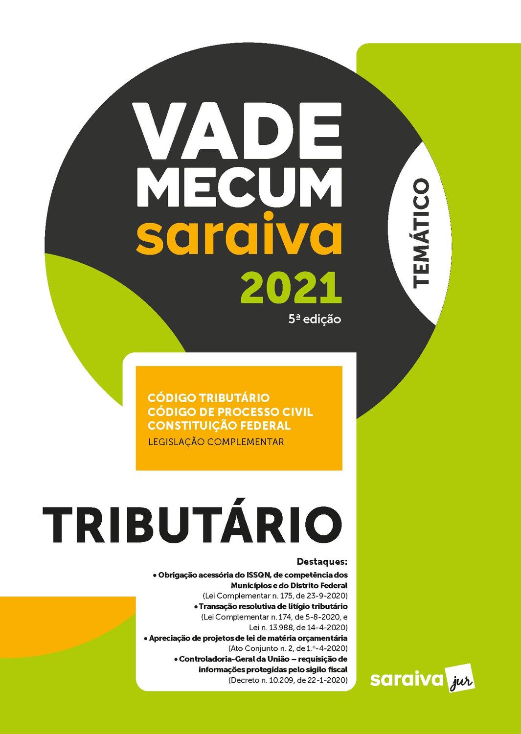 Livro - Vade Mecum Tributário - 5 ª Edição 2021