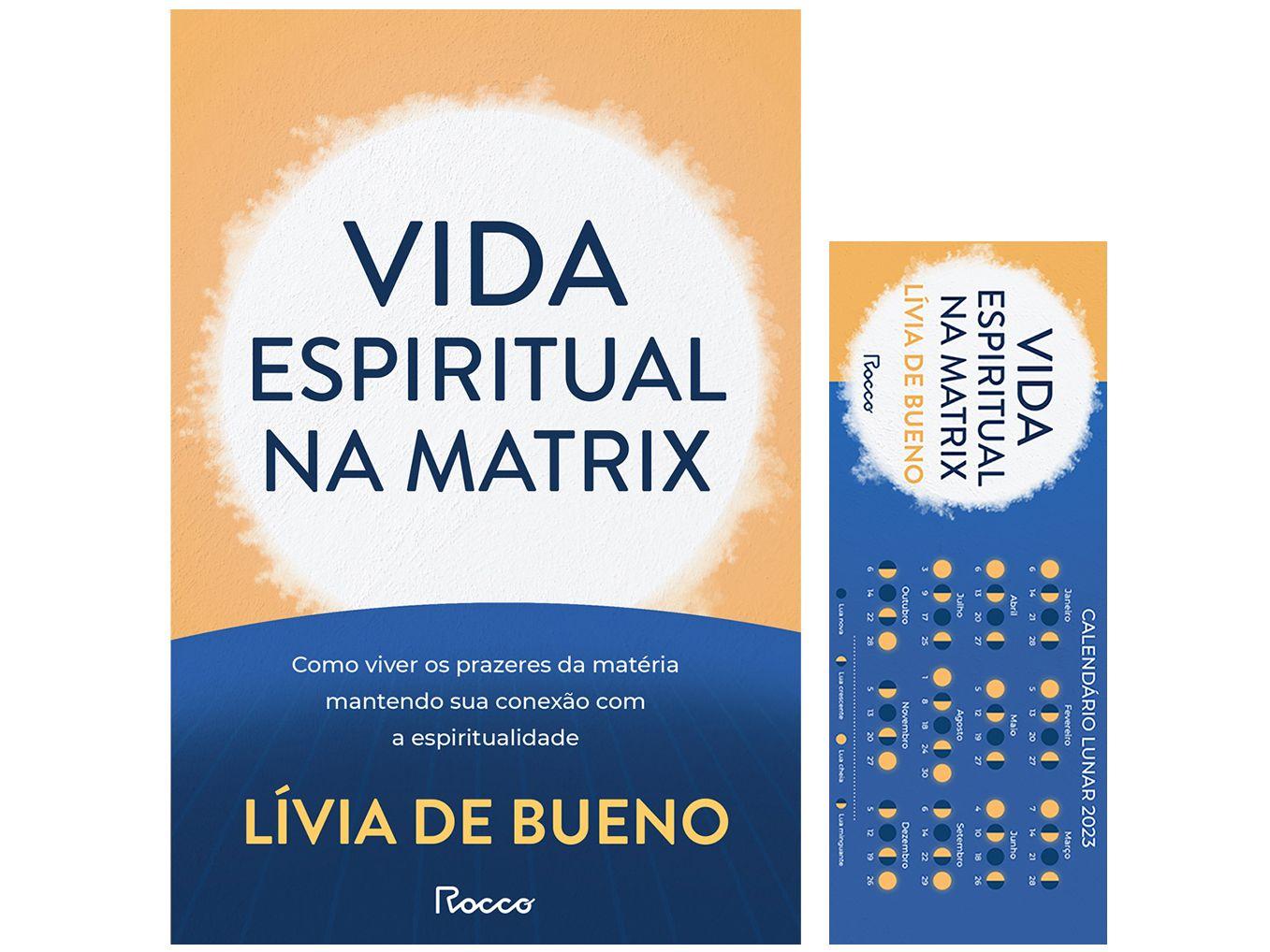 Livro Vida Espiritual na Matrix Lívia de Bueno com Marcador