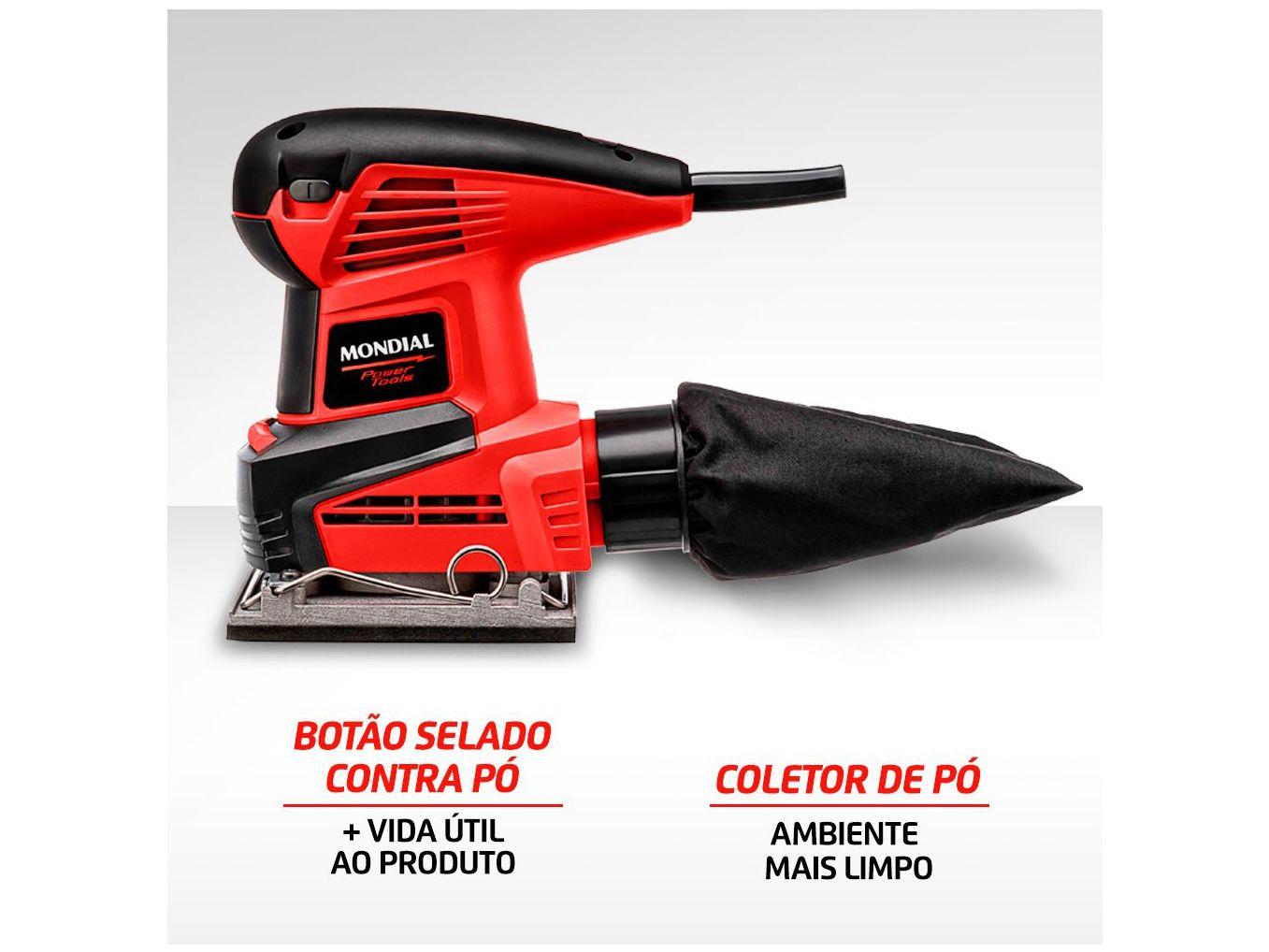 Lixadeira Orbital Mondial Power Tools FLO-02