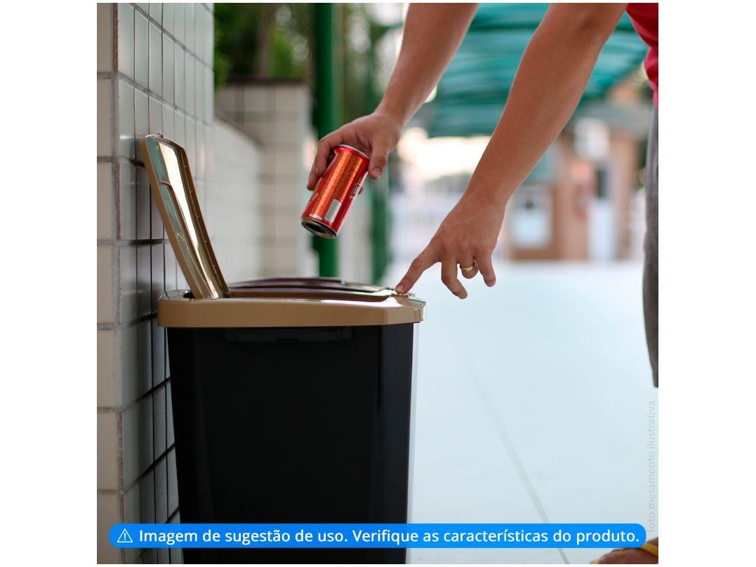 Lixeira Reciclável com Tampa 2 Peças Arthi  