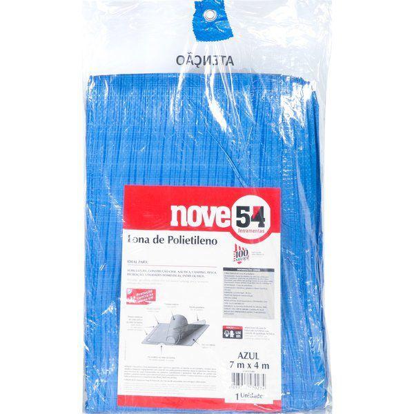 Nove54 - Lona De Polietileno Azul 12x10 Metros - Impermeável E UV