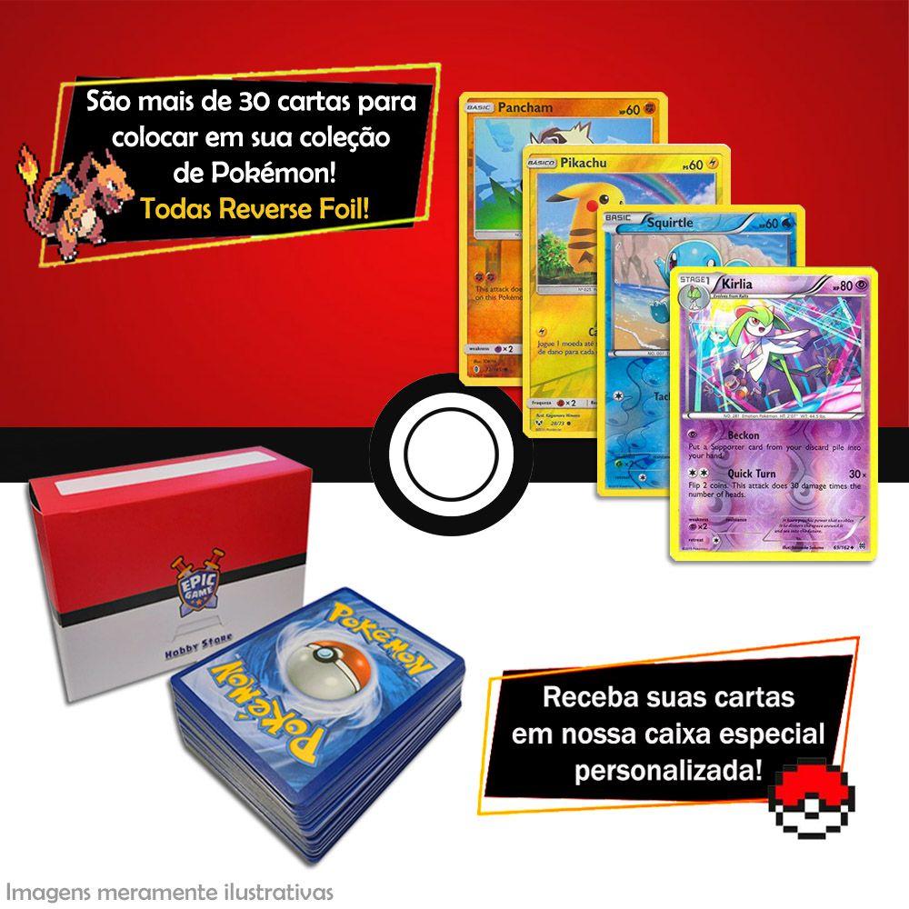 Cartas Pokémon Lote Pack 50 Cartas Sem repetir