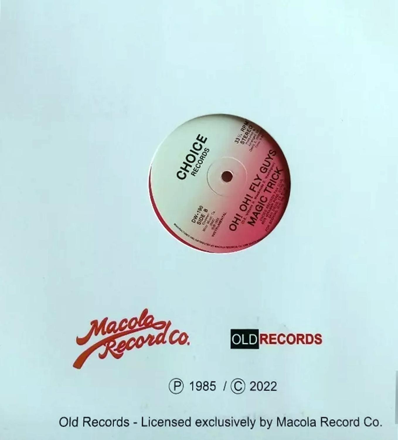 Lp Vinil Single- Magic Trick - Oh! Oh! Fly Guys - CHOICE RECORDS 