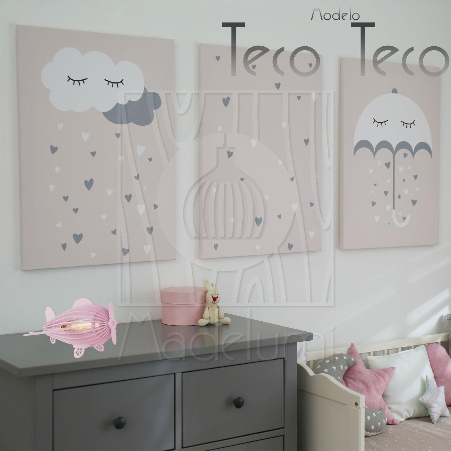 Luminária Abajur Madeira Avião Teco Teco Infantil e27 - Madelumi ...