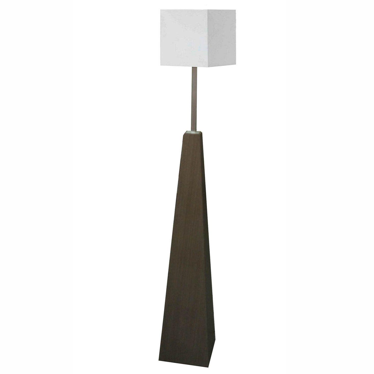 Luminária de Chão Cúpula Clássica Base MDF 66 JD Molina Cinza Luminária Magazine Luiza