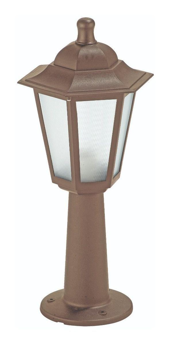 Luminária De Chão Poste Balizador Colonial Jardim Cores 119 Click