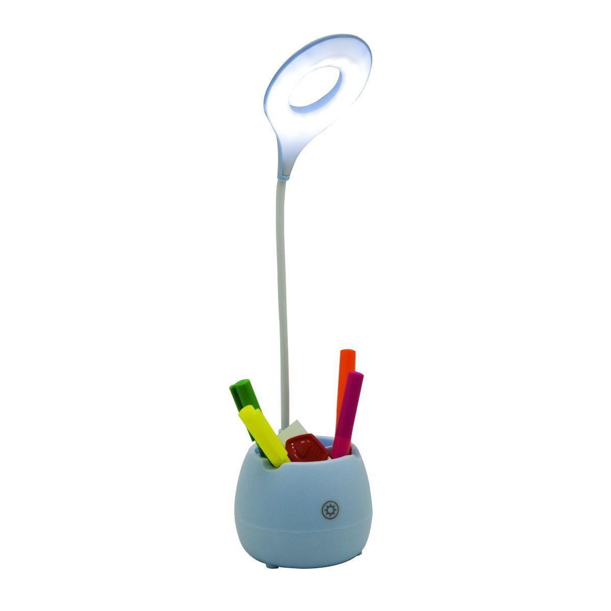 Luminária De Mesa Escritório Led USB Leitura Recarregável Leds