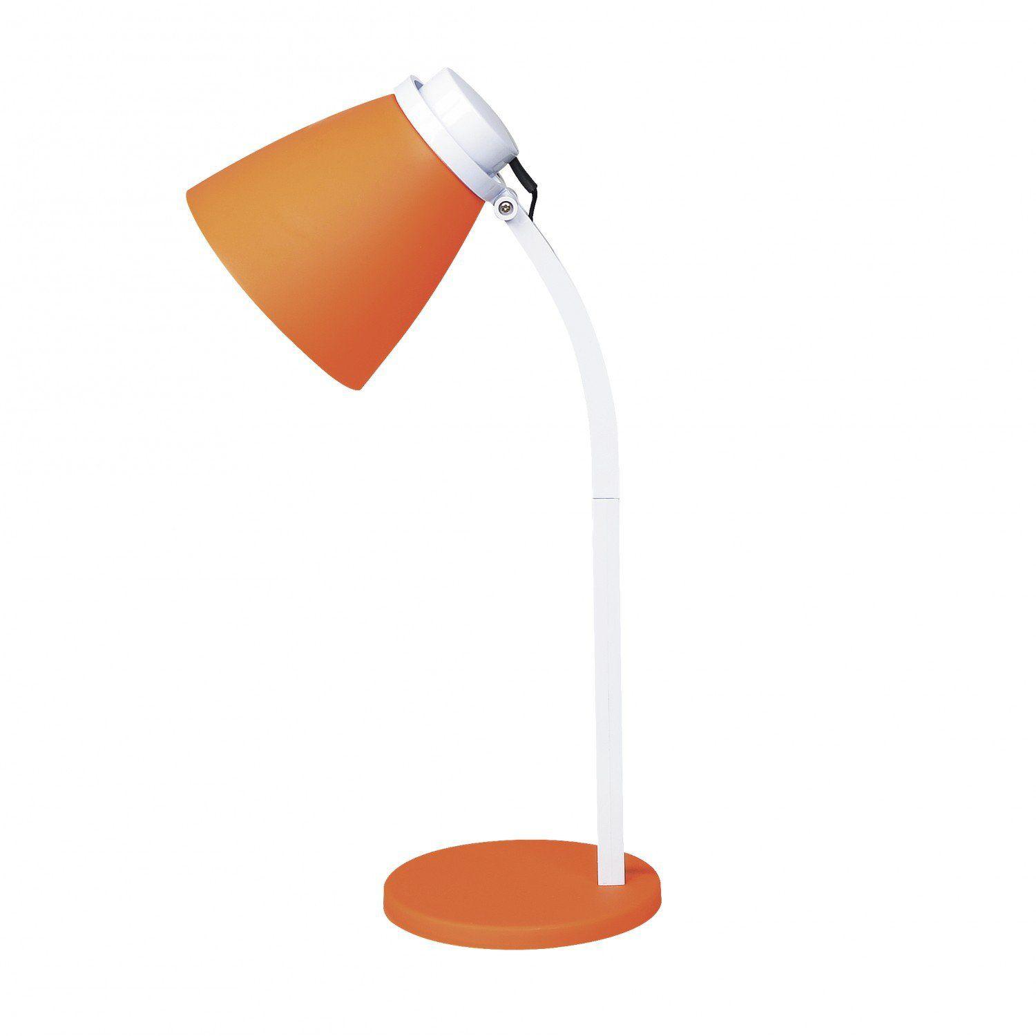 Luminária de Mesa LED Articulável Vintage Gaya Laranja Luminária de