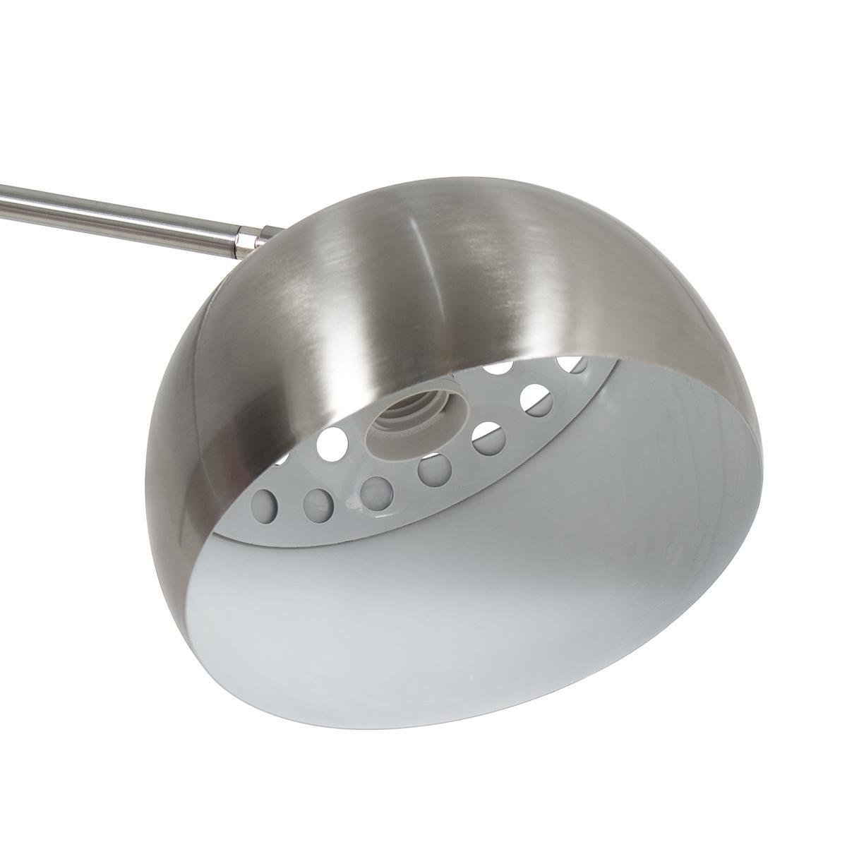 Luminária de piso Arco Lamp Tamanho P Aço inox Pedra de mármore