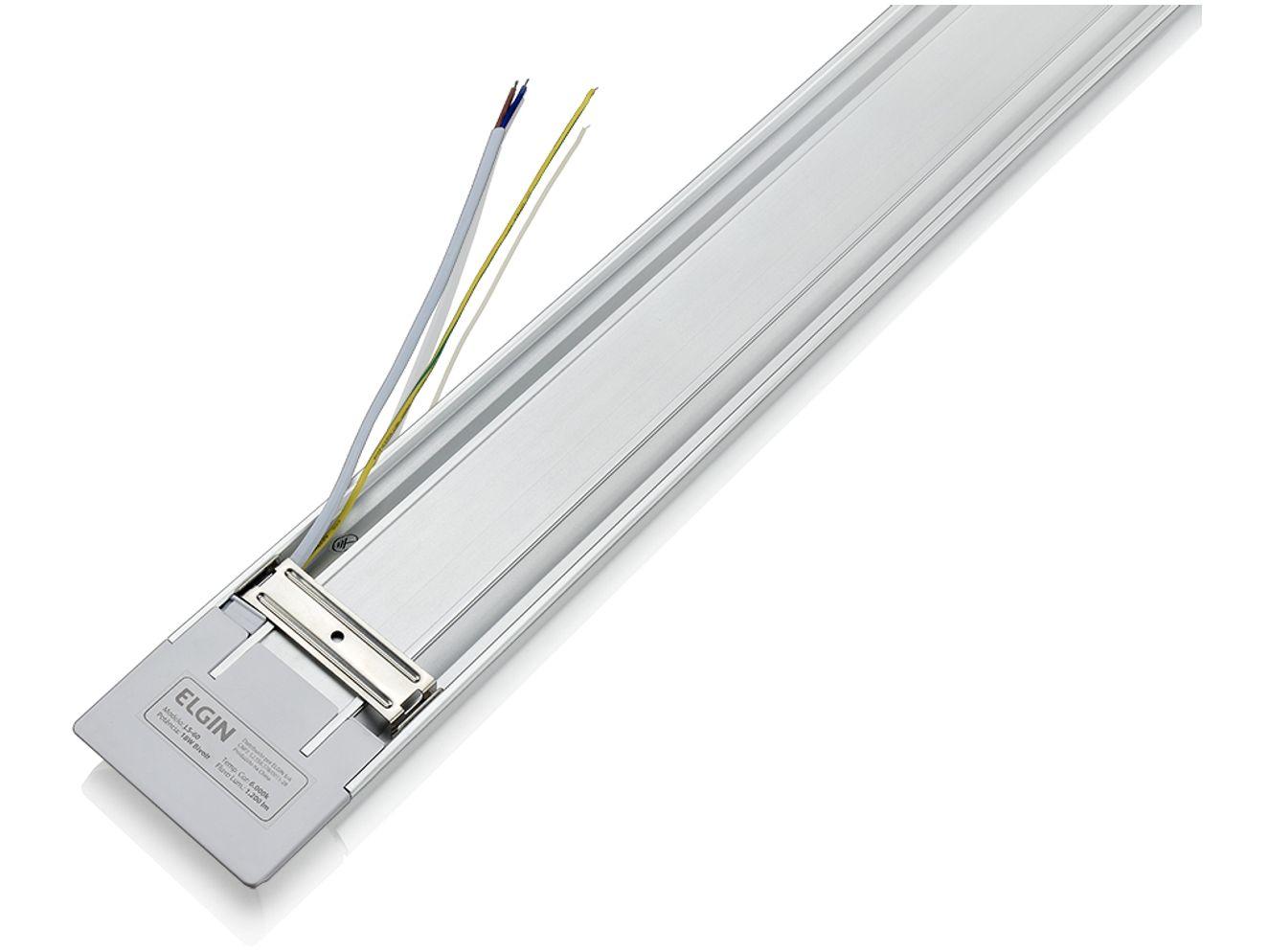 Luminária de Teto de LED de Sobrepor Tubular - Elgin Slim