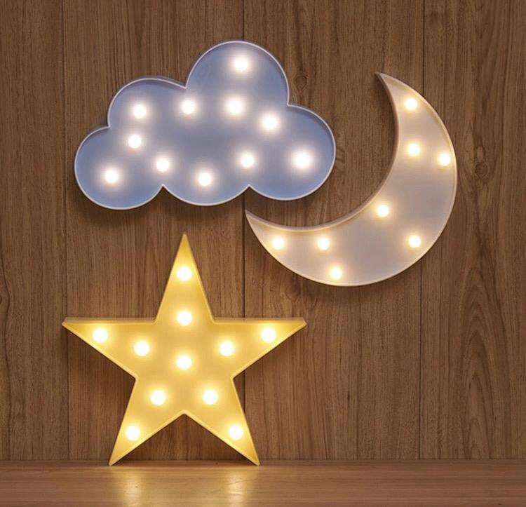 Luminária Led Nuvem 29cm Abajur Azul Limp plastic Abajur Magazine