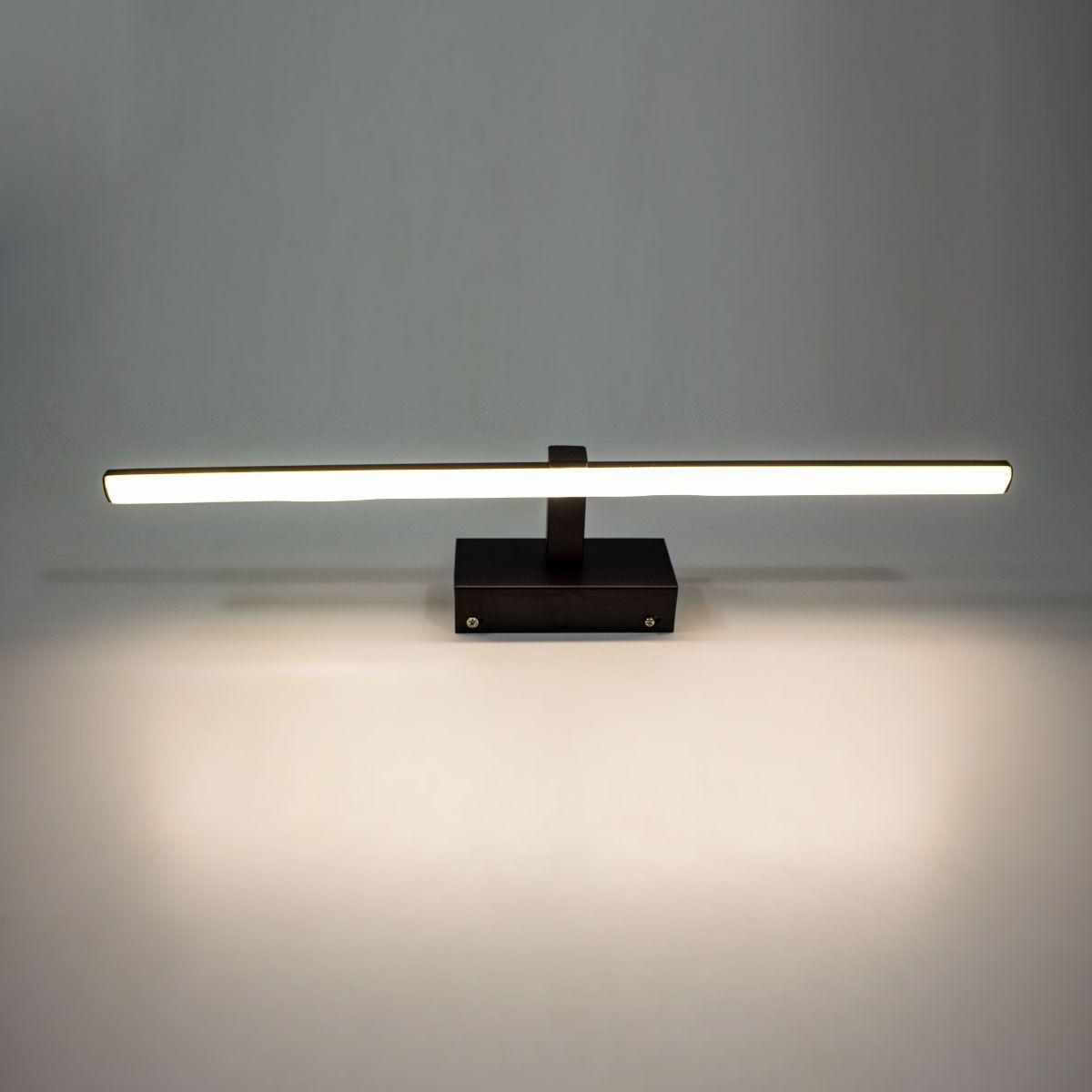 Luminária Led P/ Espelho Camarim Preta 60cm 10w 4000k St479 Starlumen