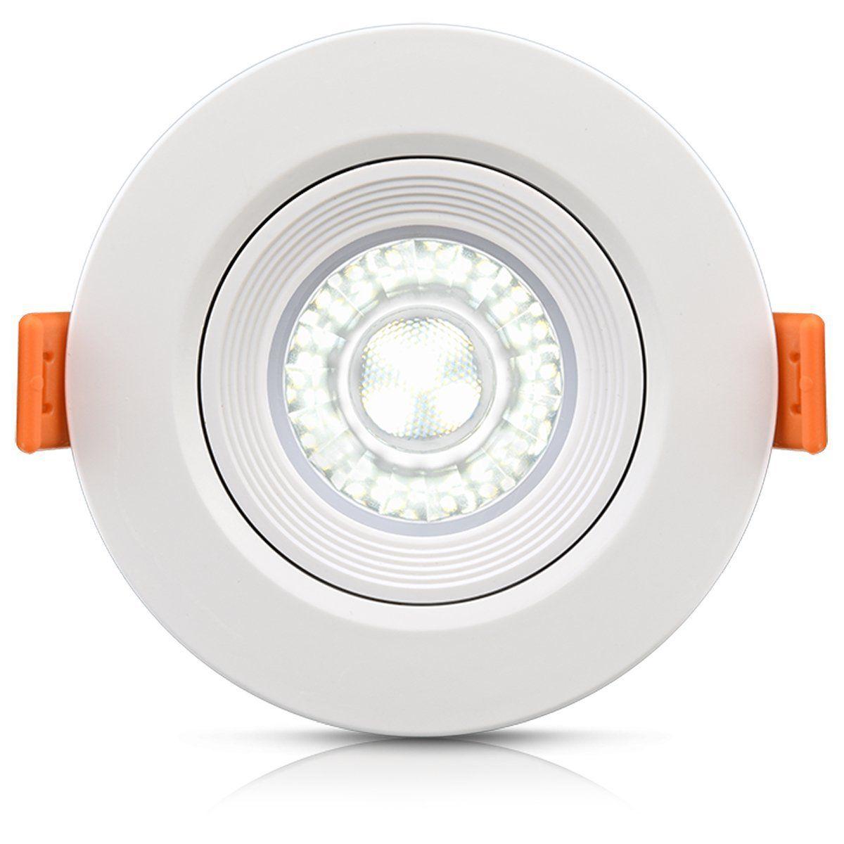 Luminária Led Redonda Embutir Spot direcionável 5W Biv 6500K Elgin Spot Magazine Luiza