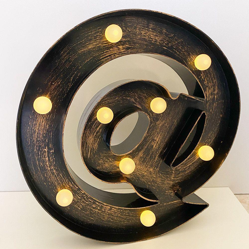 Luminária Letra Led para Decoração Festa e Quarto 30cm ZIMEX