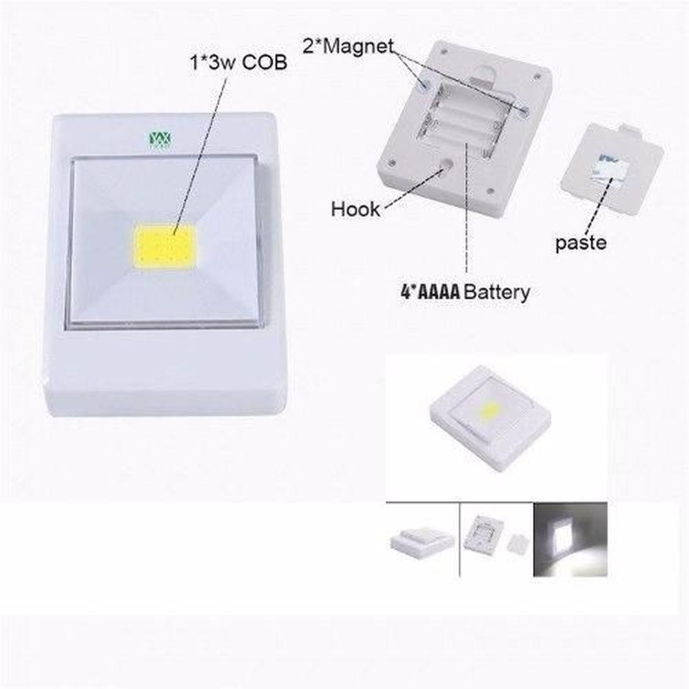 Luminária Luz Emergência Led Noturna Quarto Armário Criança MC