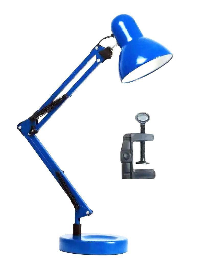 Luminária Mesa Metal Abajur Lâmpada Articulável Base Garra Flex Led