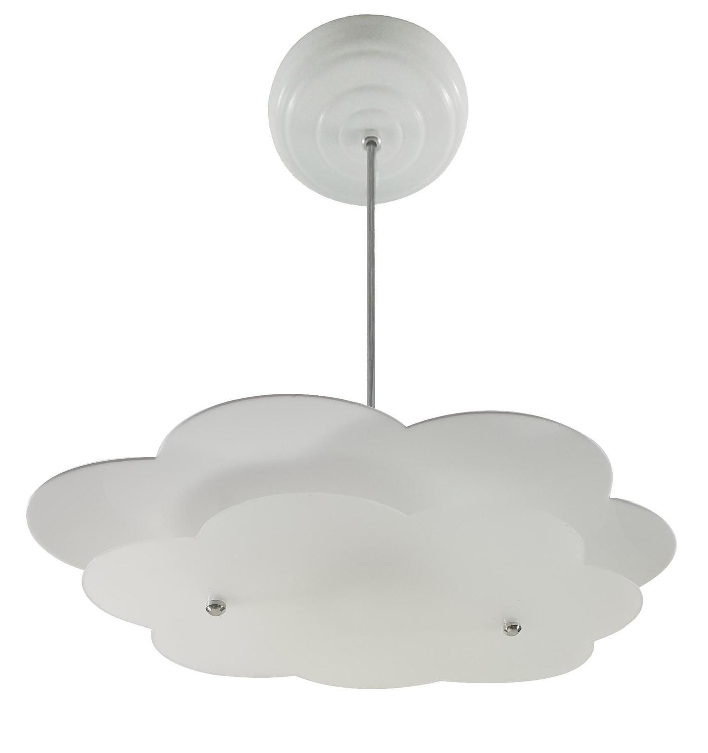 Luminária Pendente Nuvem Infantil Teto Quarto Bebê Criança Vitrine