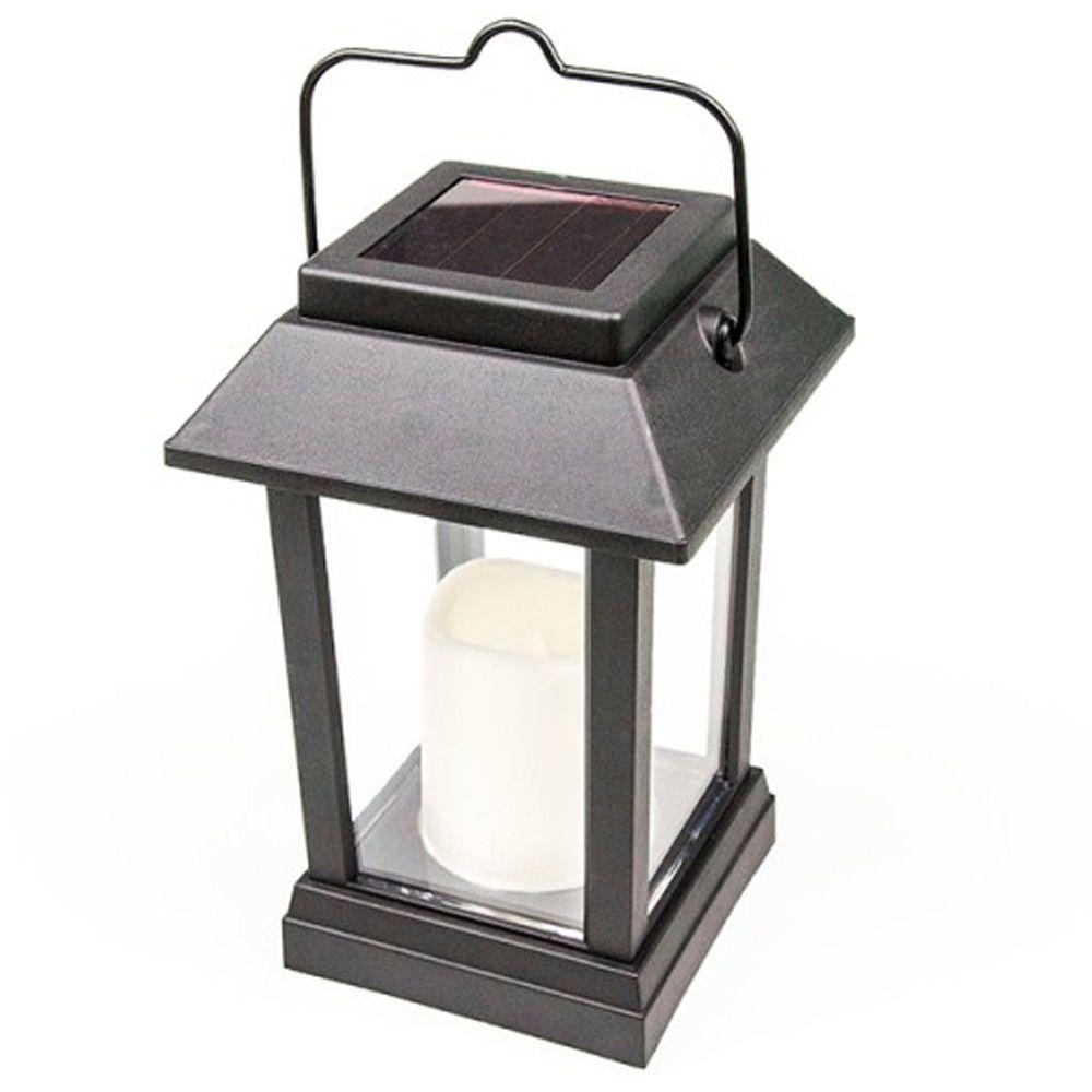 Luminária vela solar decorativa de led luz âmbar Ecoforce Luminária