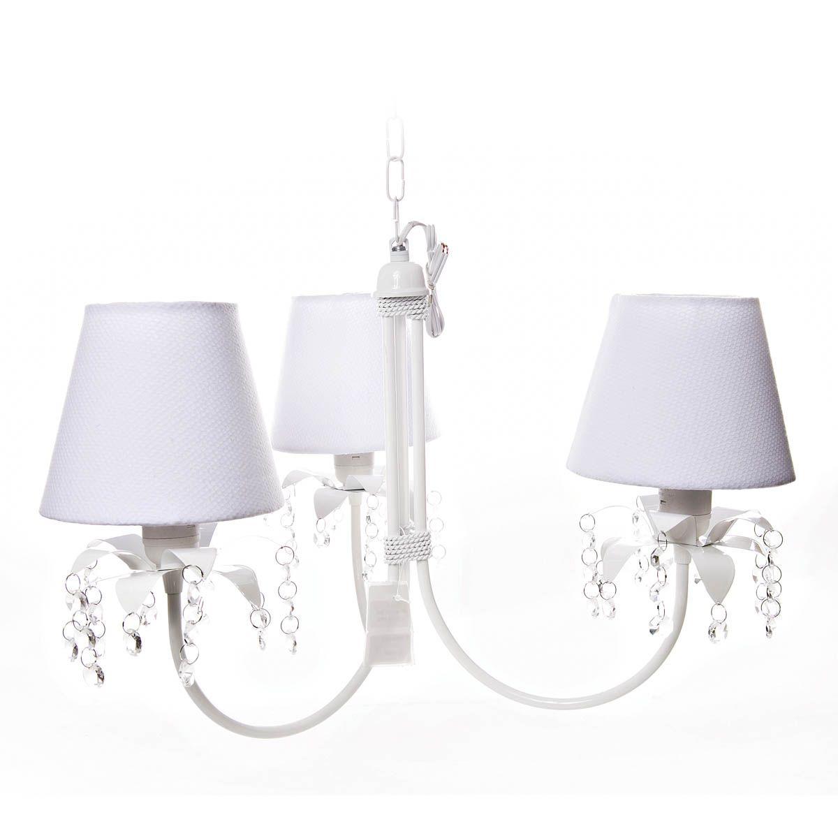 Lustre 3l Primavera Cristais Quarto Bebe Infantil Menina Menino Potinho De Mel Iluminacao Magazine Luiza