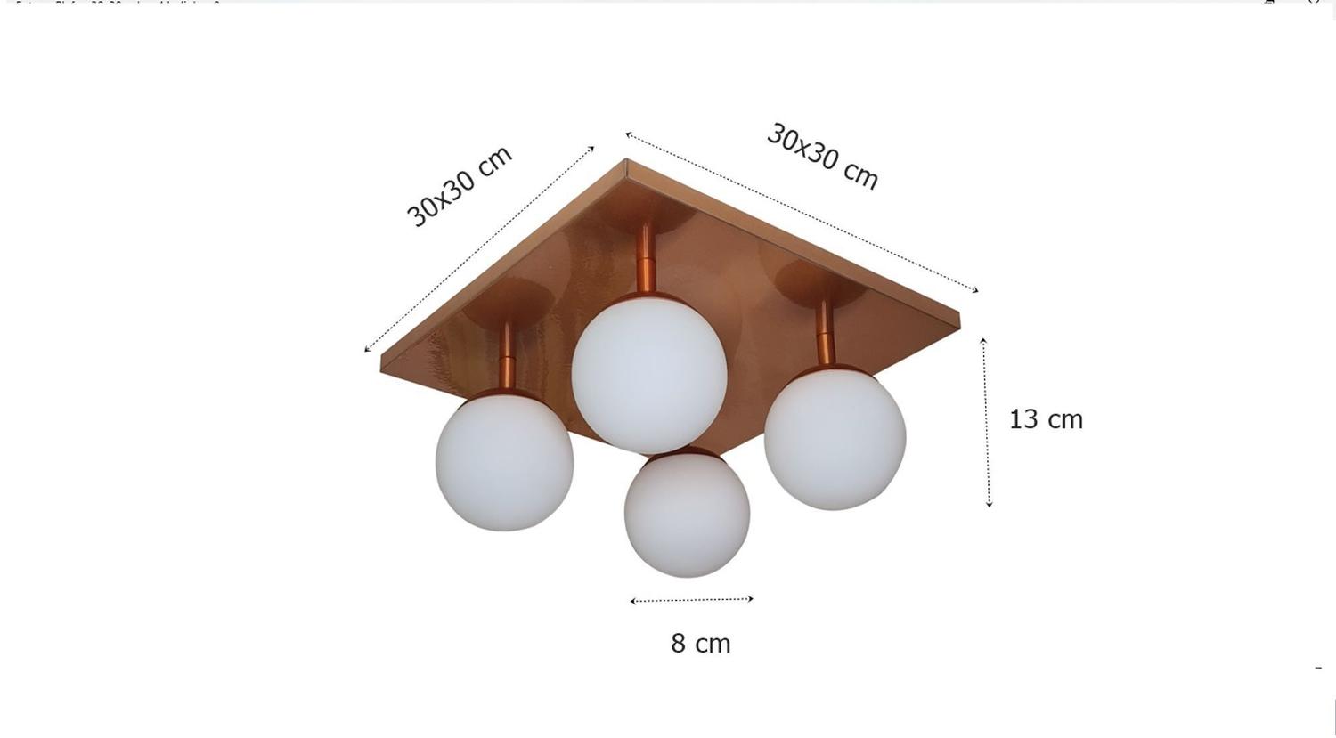 Lustre luminária de teto com Bolas esferas vidros fosco leitoso Salas