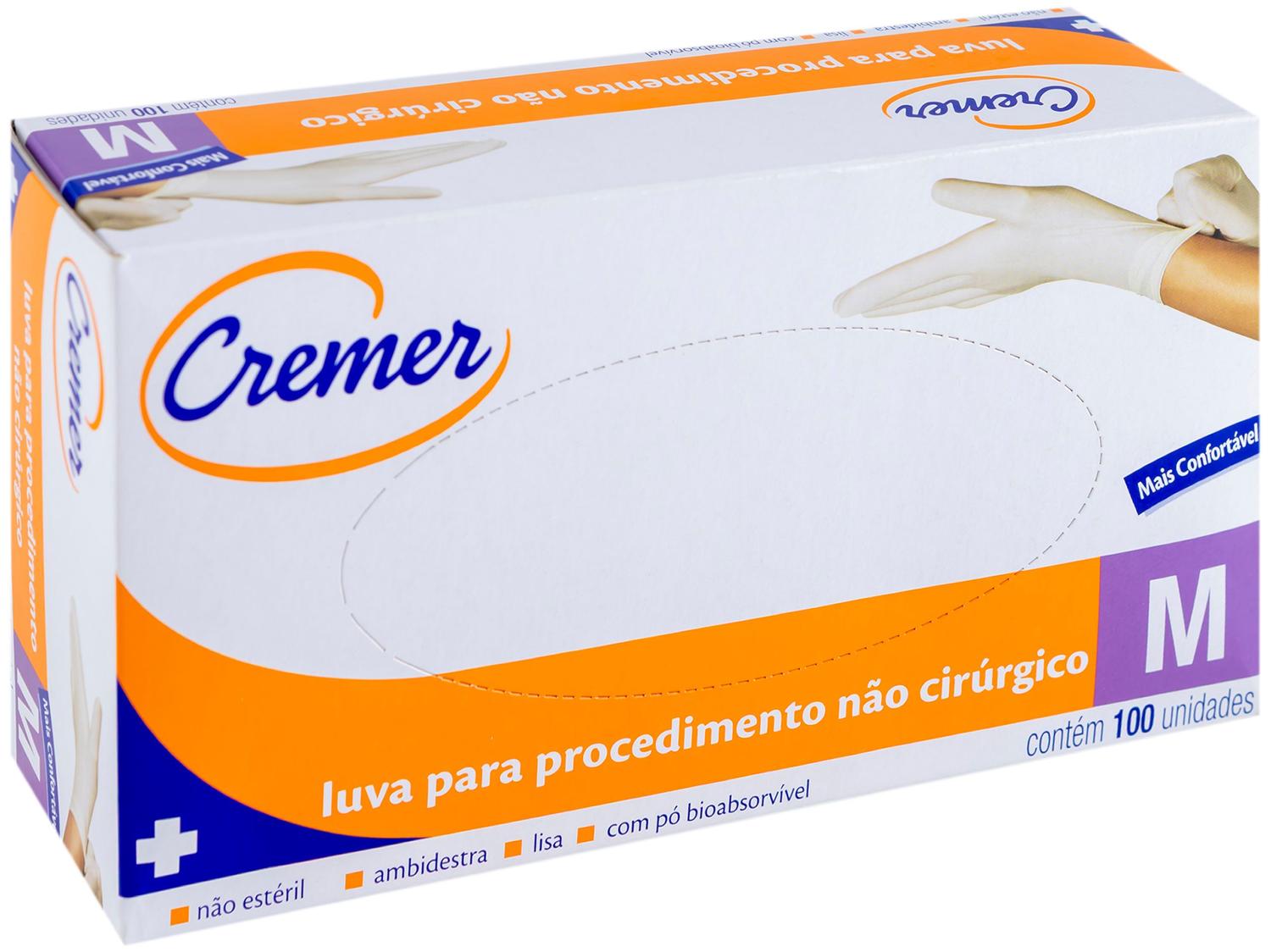 Luva de Procedimento Látex Não Cirúrgico Cremer