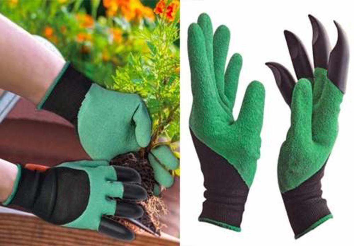 Luva Para Jardinagem Com Garra Para Cavar Semear Jardim Garden Gloves ...