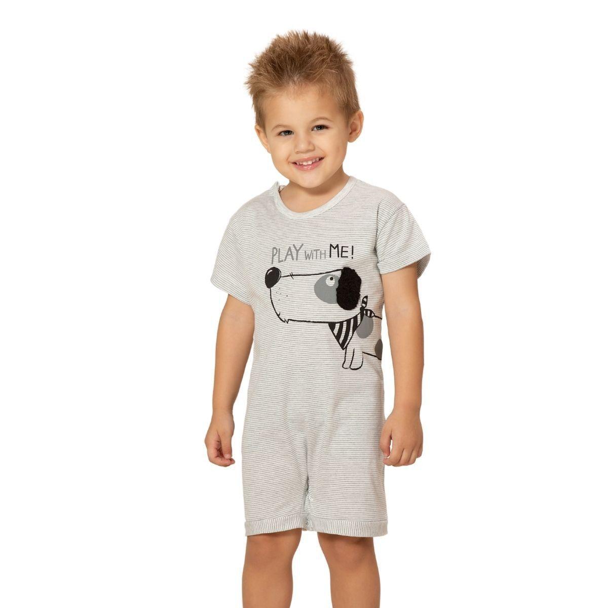 Macacão algodão bebê pijama menino 1 a 3 anos menina verão - PZAMA - Pijama  para Bebês - Magazine Luiza