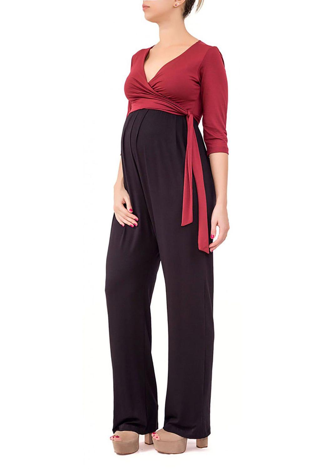 macacão para gestante longo