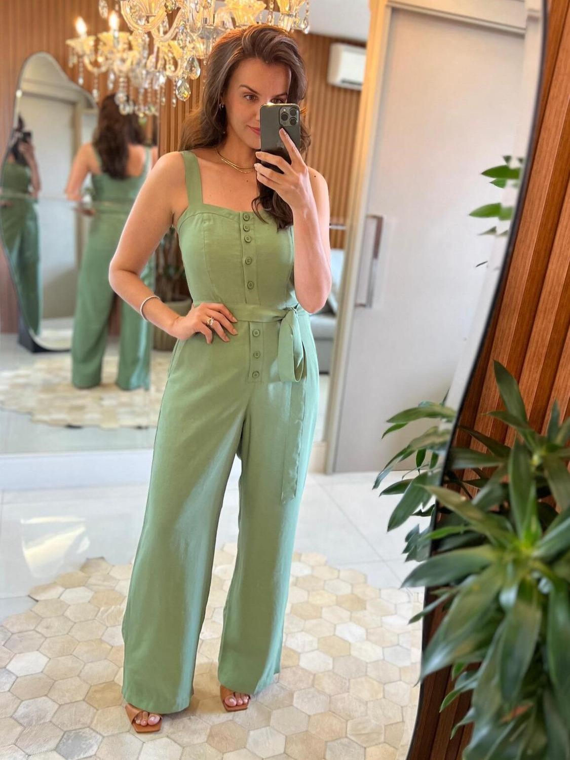 Macacão Pantalona Feminino Mercado Livre Macacao Longo Feminino