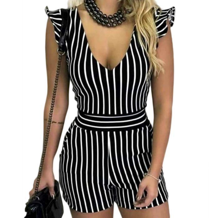 macaquinho listrado curto