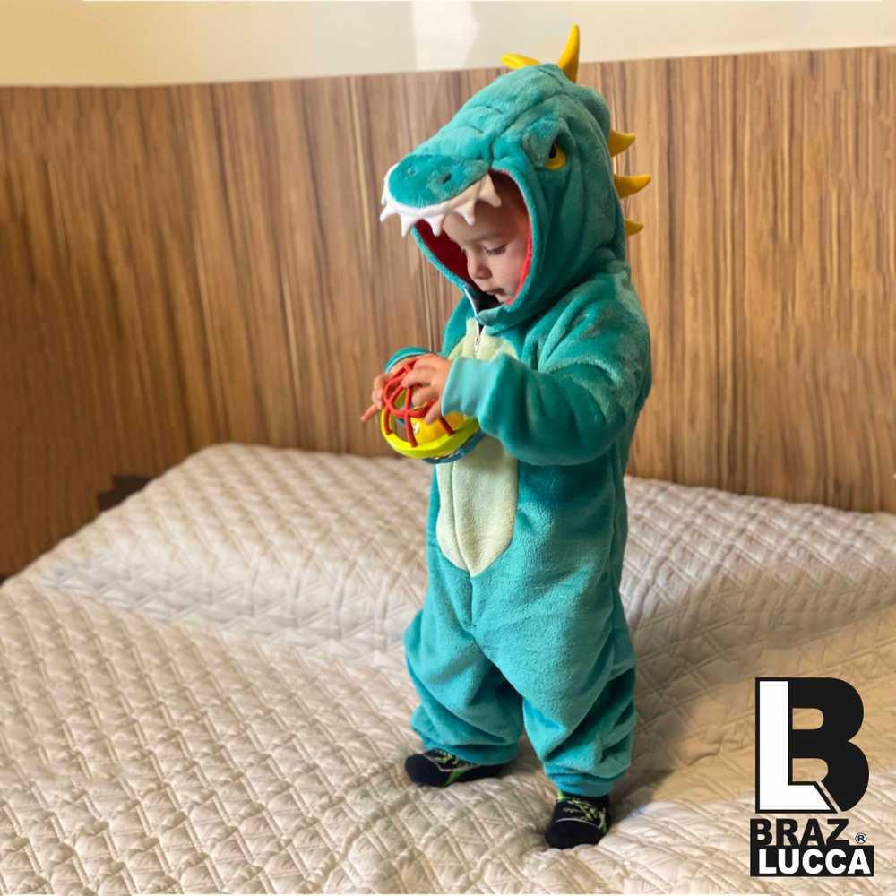 Macacão Pijama Inverno Mantinha Fleece Dino Brazlucca - Outros Moda e  Acessórios - Magazine Luiza