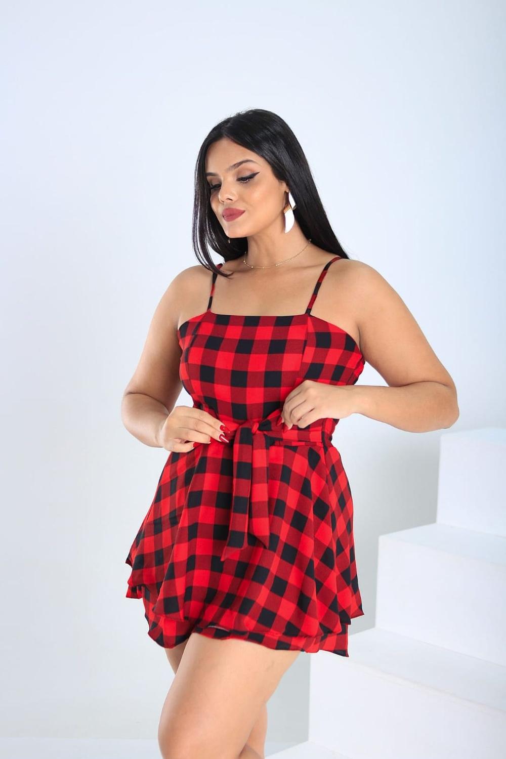 Xadrez Feminino Vestido Xadrez Plus Size Mercado Livre Festa