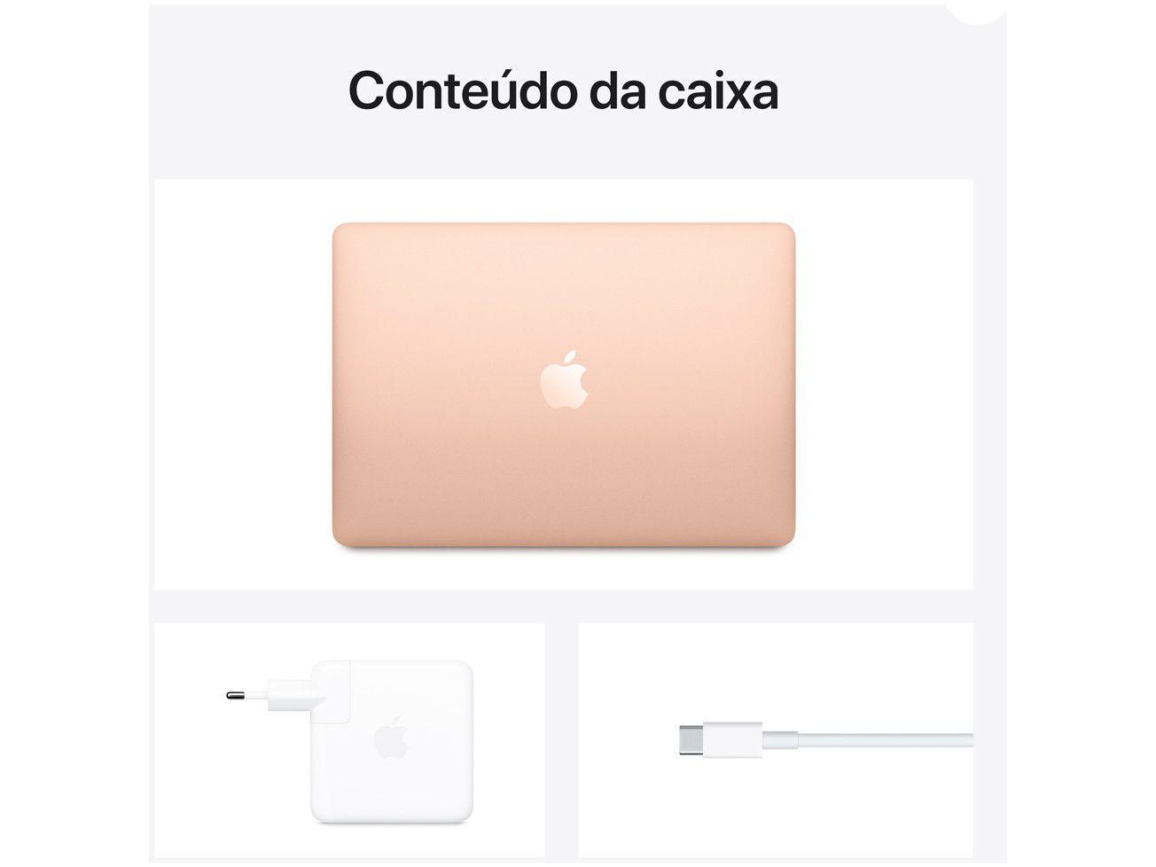 Macbook Air 13,3” Apple M1 8GB - 256GB SSD Dourado - Macbook Macbook Air 13,3” Apple M1 8GB - 256GB SSD Dourado - Macbook