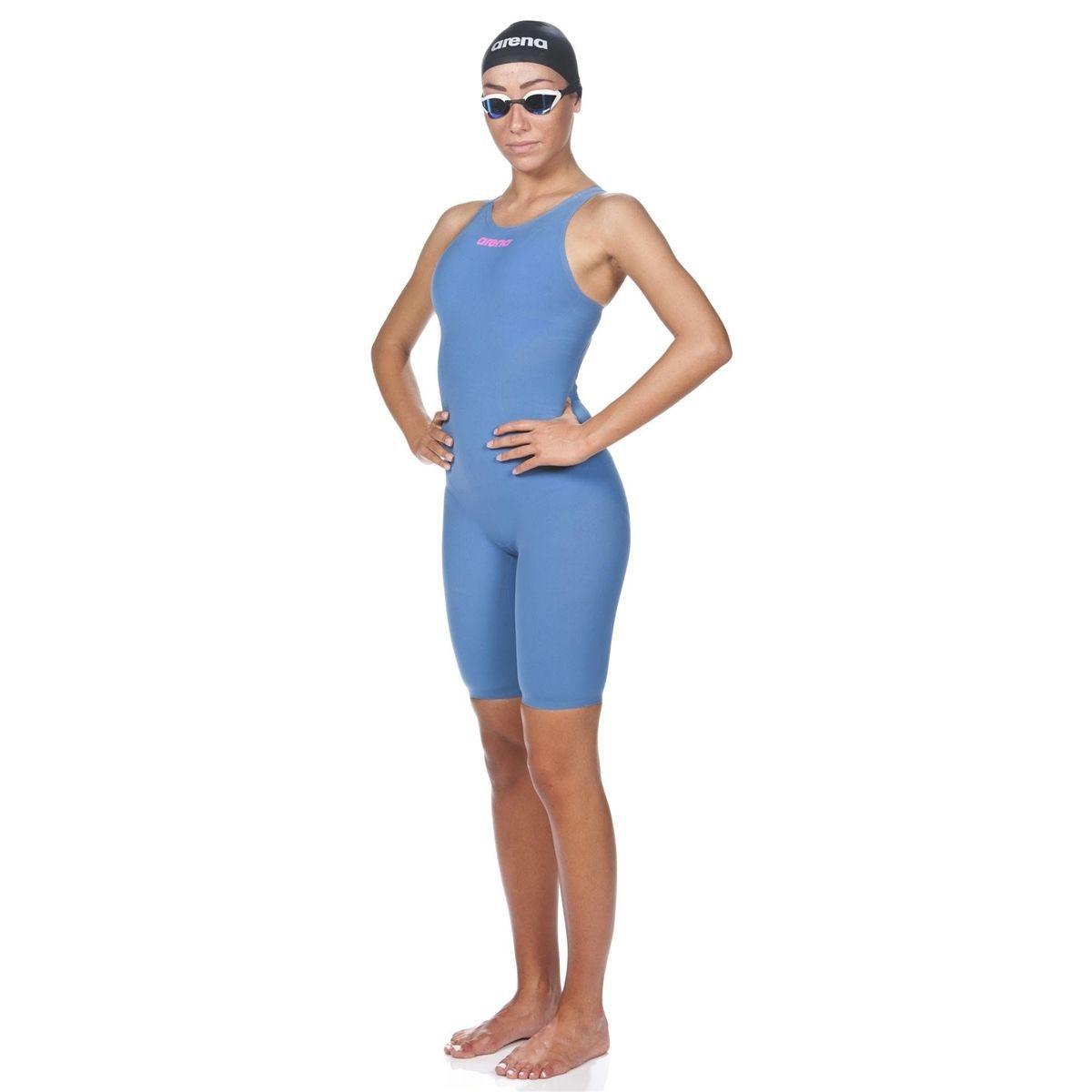 Maiô de Natação Feminino R-EVO ONE Powerskin Short Leg Aberto Arena ...