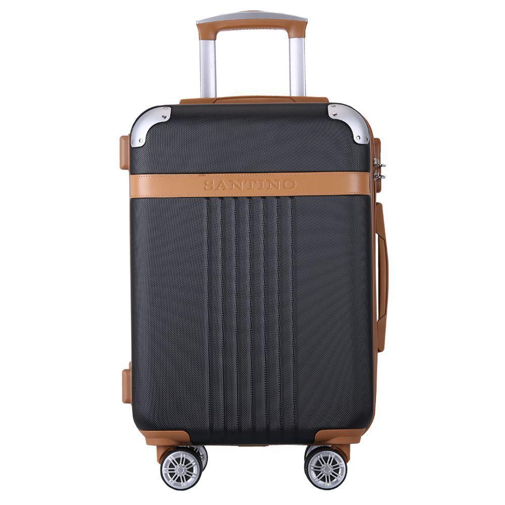 Mala de Bordo para Viagem Rígida 20 Polegadas com Rodas Duplas 360º -  Padrão Anac 10 kg - Athena - Santino - Mala de Bordo - Magazine Luiza