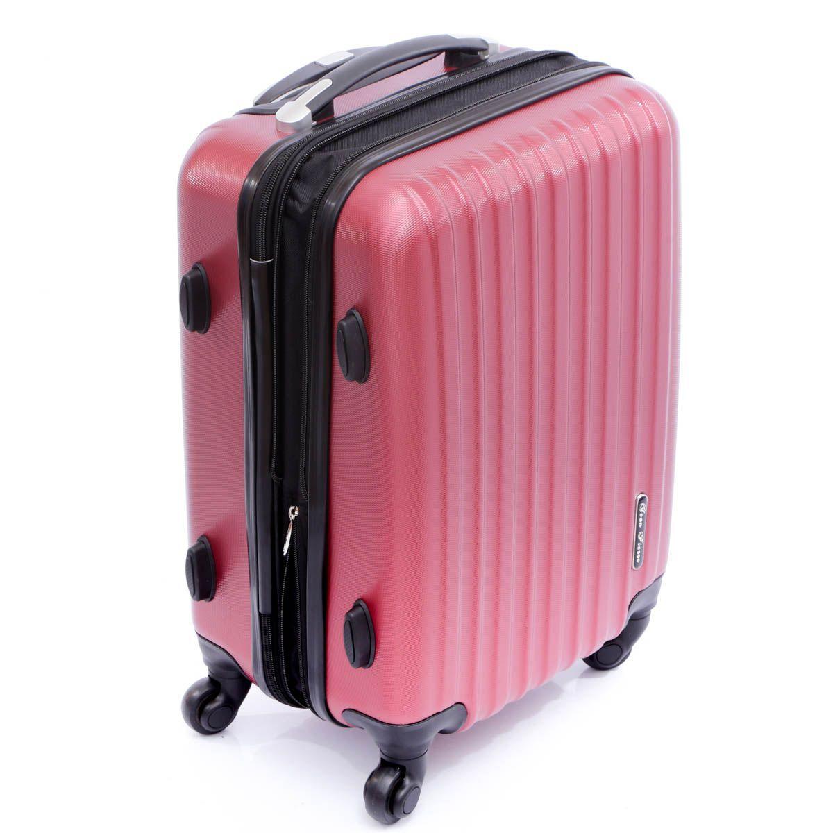 Mala de Viagem média expansível em abs rodas 360 bordô - Jean Pierre