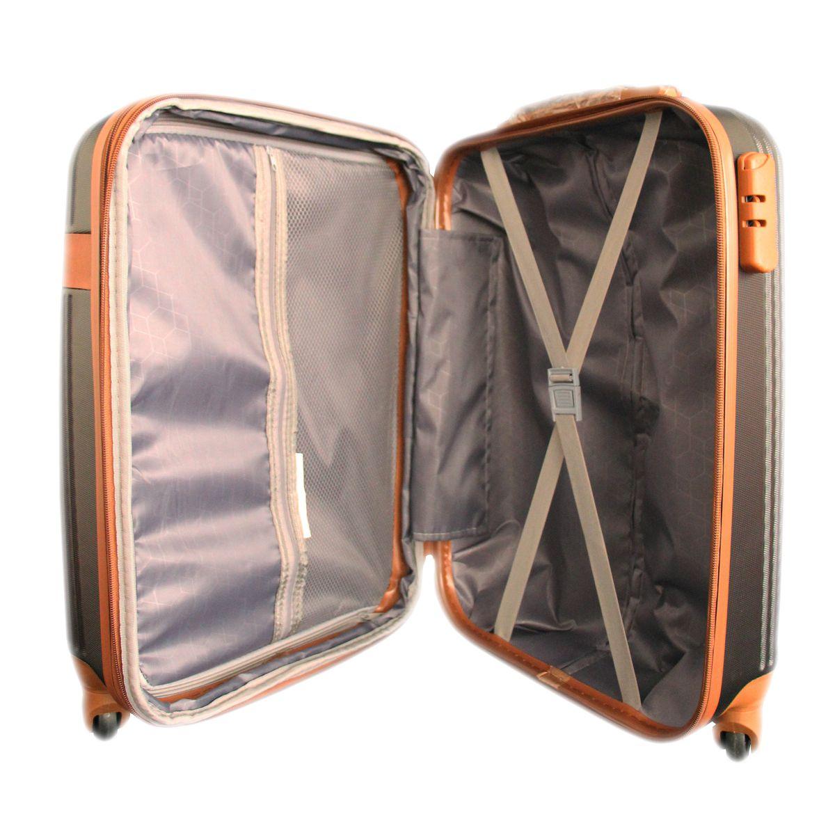 Mala De Viagem Para Bagagem De Mão Em Avião 55x35x25 Rodas 360 Branco