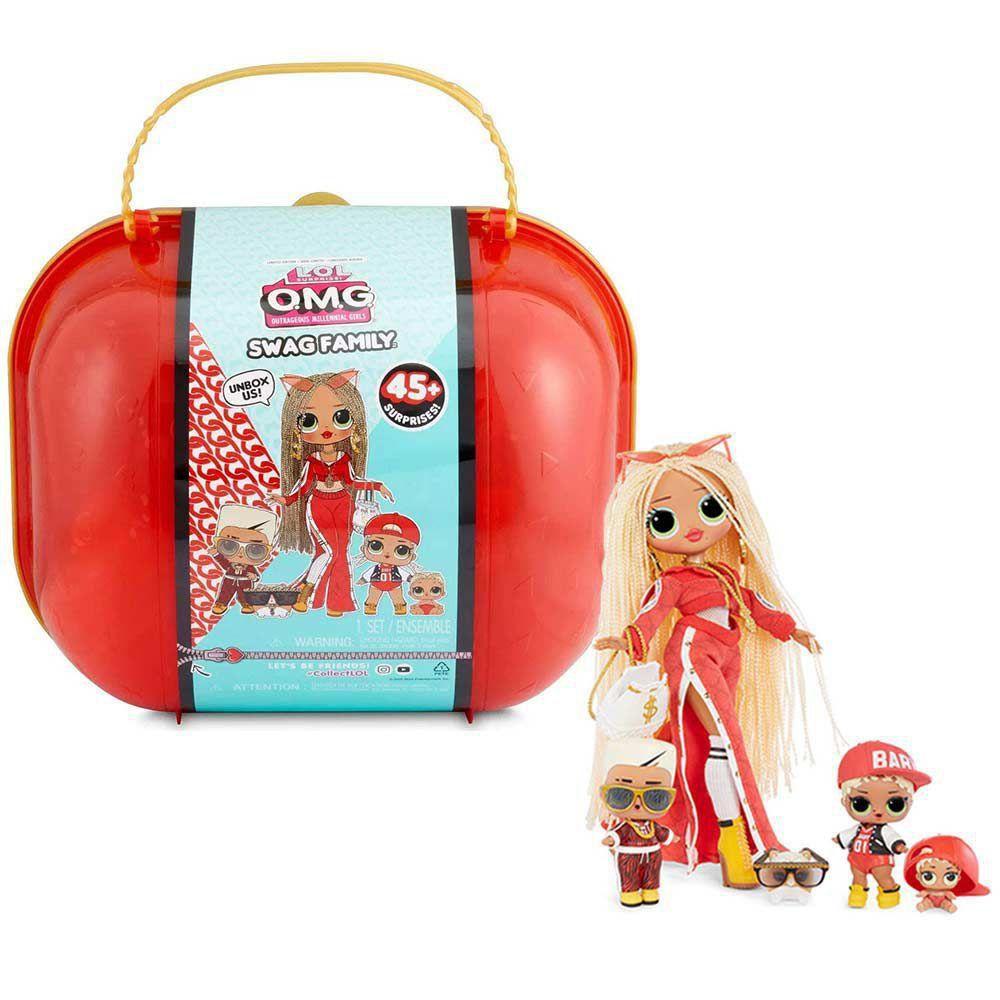 Maleta com Bonecas LOL Surprise OMG Swag Family 45 Surpresas Candide 8966 -  Bonecas e Acessórios - Magazine Luiza