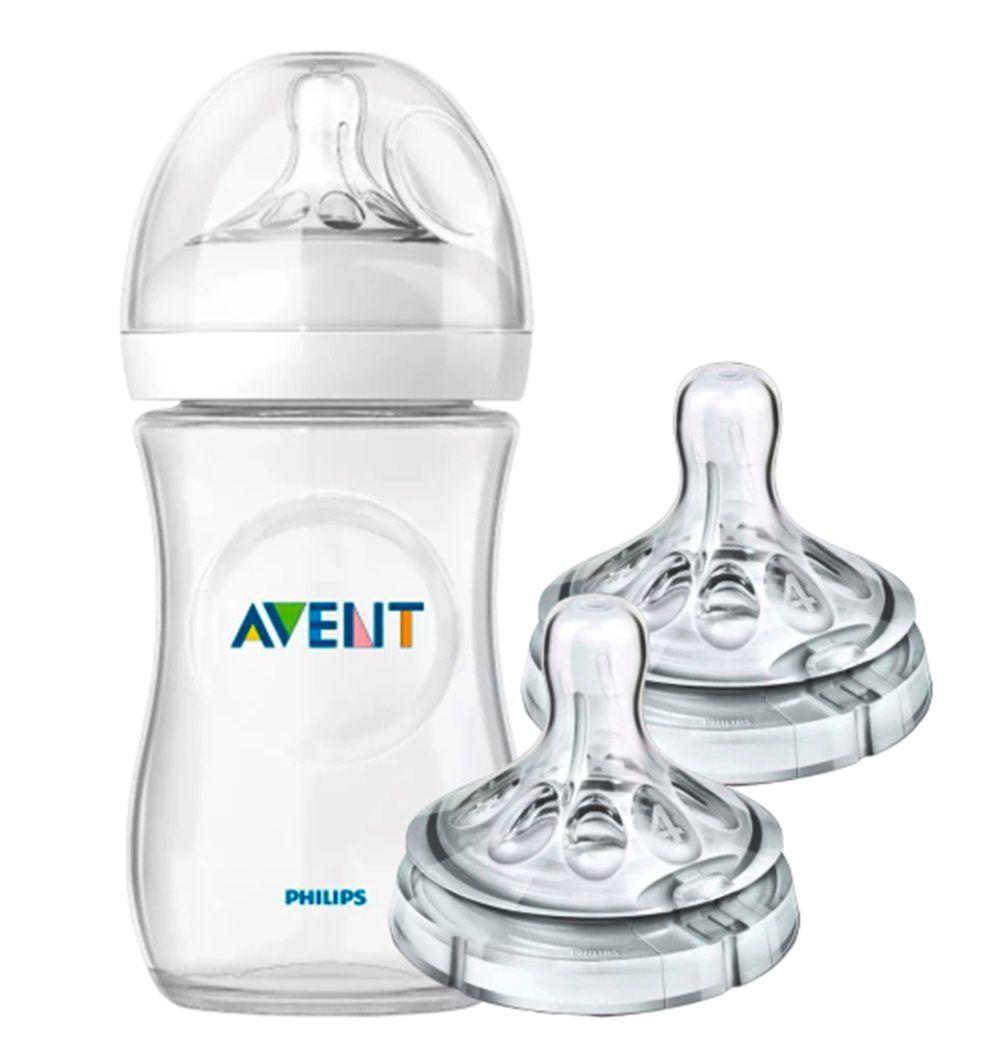 Mamadeira Petala Avent Anticolica 330ml Kit Bico Petala N.4 Philips
