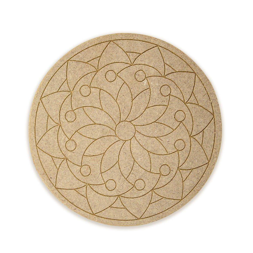 Mandala em MDF Pinta Fácil Modelo 45 Diâmetro 17 cm MA4517 - MAD. PINTA  FACIL BR - Mandala Decorativa - Magazine Luiza